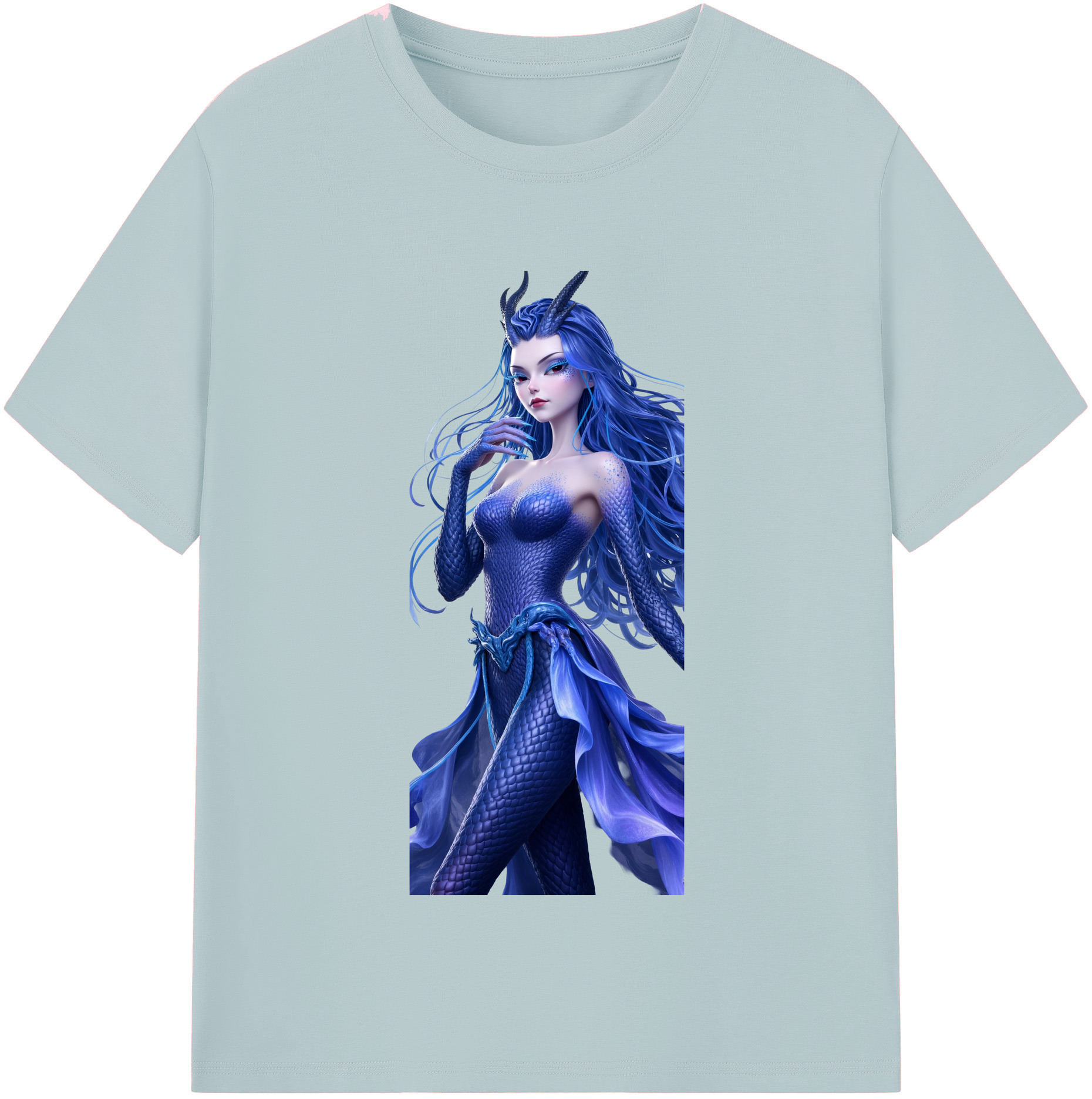 （画像用） Ne Zha 2 ナタ 魔童の大暴れ 綿100％半袖Tシャツ（フロントプリント）